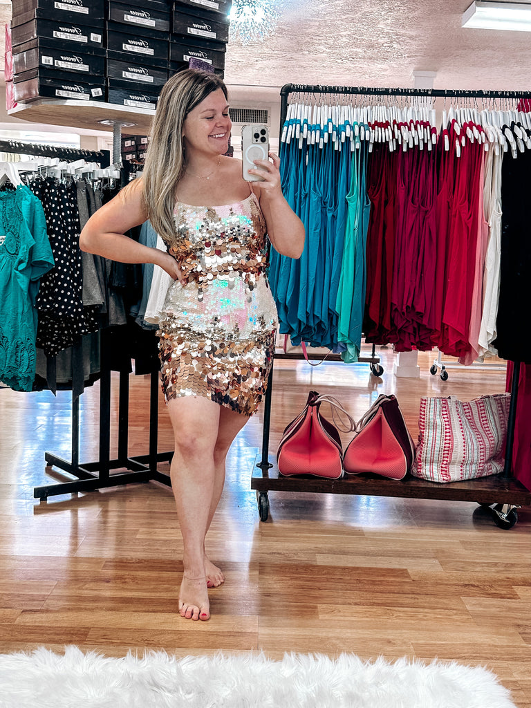Disco Mini Dress-Dear Me Southern Boutique, located in DeRidder, Louisiana