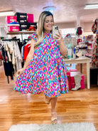 Diva Dreams Abstract Dress-Dresses-Dear Me Southern Boutique, located in DeRidder, Louisiana
