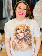 Dolly and Lace Bougie Rhinestone Tee-Tees-Dear Me Southern Boutique, located in DeRidder, Louisiana