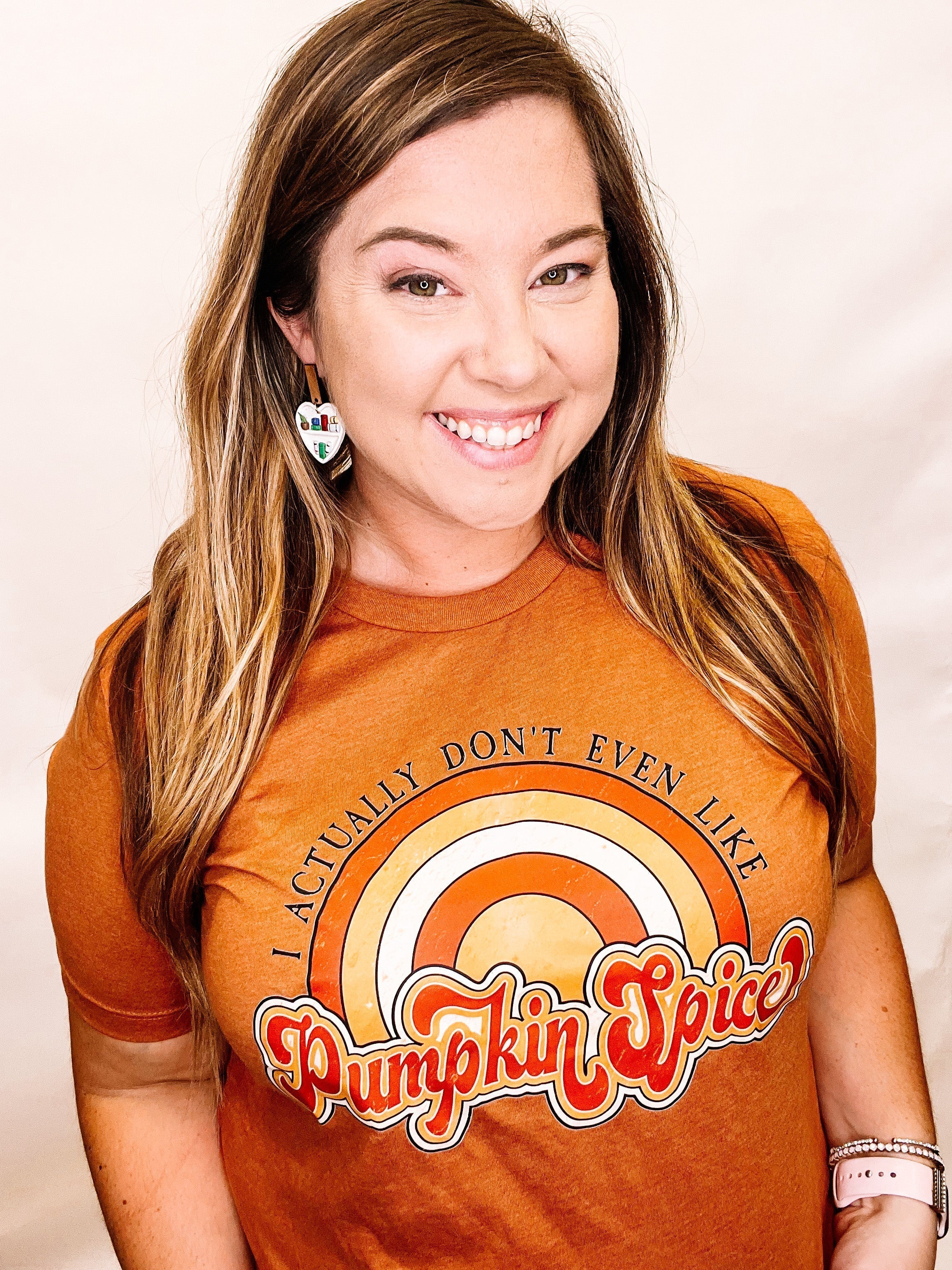 Don't Even Like Pumpkin Spice Tee-Graphic Tops-Dear Me Southern Boutique, located in DeRidder, Louisiana