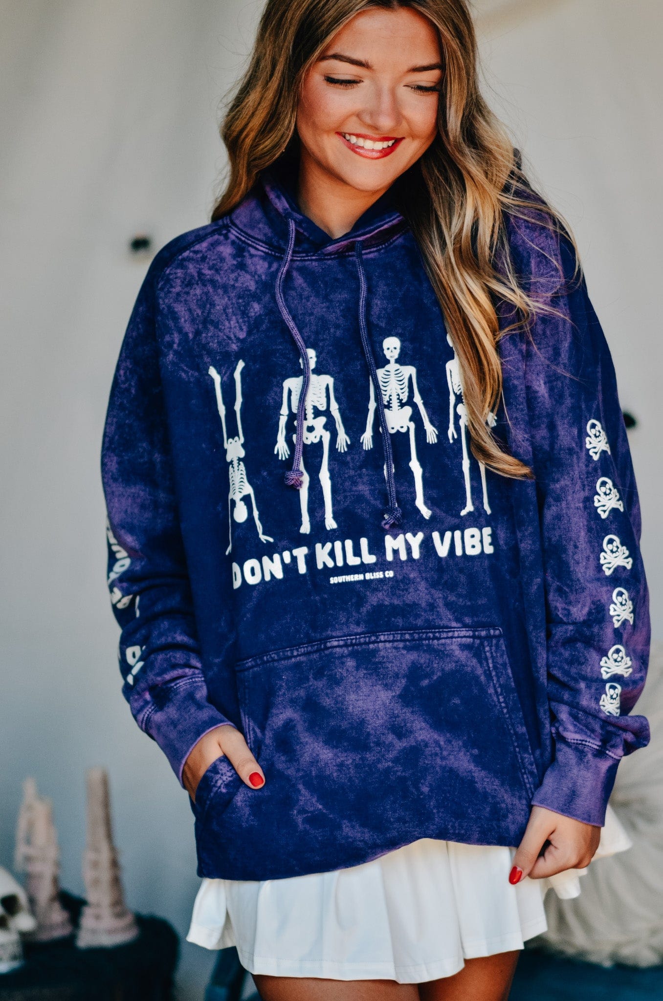 Dont Kill My Vibe Purple Cloud Hoodie-Dear Me Southern Boutique, located in DeRidder, Louisiana
