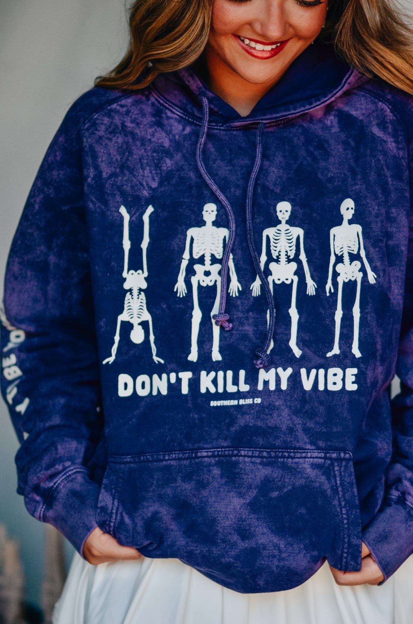 Dont Kill My Vibe Purple Cloud Hoodie-Dear Me Southern Boutique, located in DeRidder, Louisiana