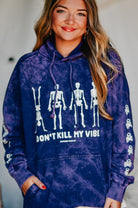 Dont Kill My Vibe Purple Cloud Hoodie-Dear Me Southern Boutique, located in DeRidder, Louisiana