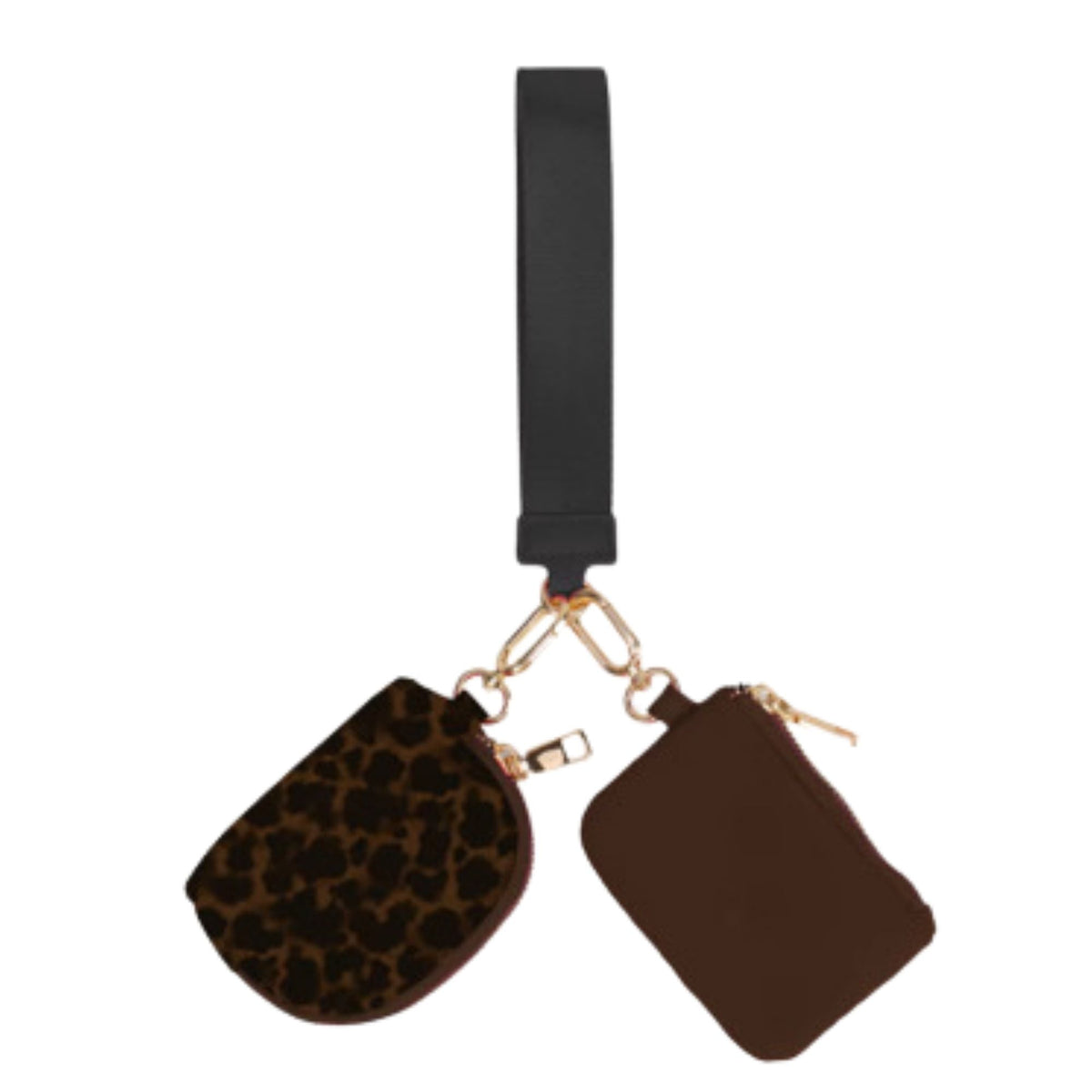 Double Pouch Wristlet- Tortoise Shell-Presales-Dear Me Southern Boutique, located in DeRidder, Louisiana