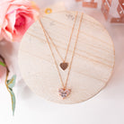 Double The Love Necklace-Necklaces-Dear Me Southern Boutique, located in DeRidder, Louisiana