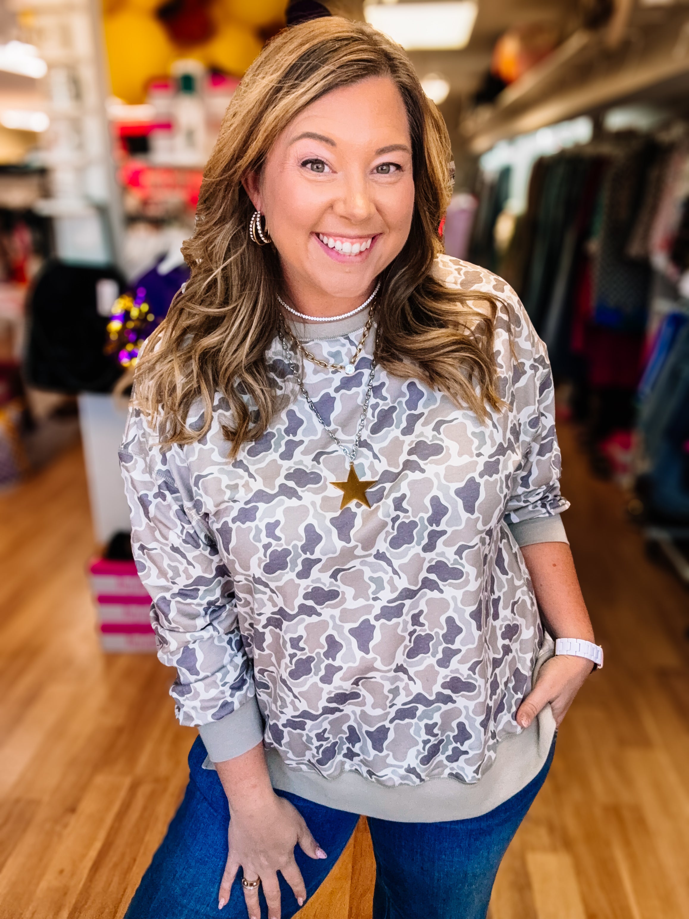 Duck Camo Pullover-Sweatshirts-Dear Me Southern Boutique, located in DeRidder, Louisiana