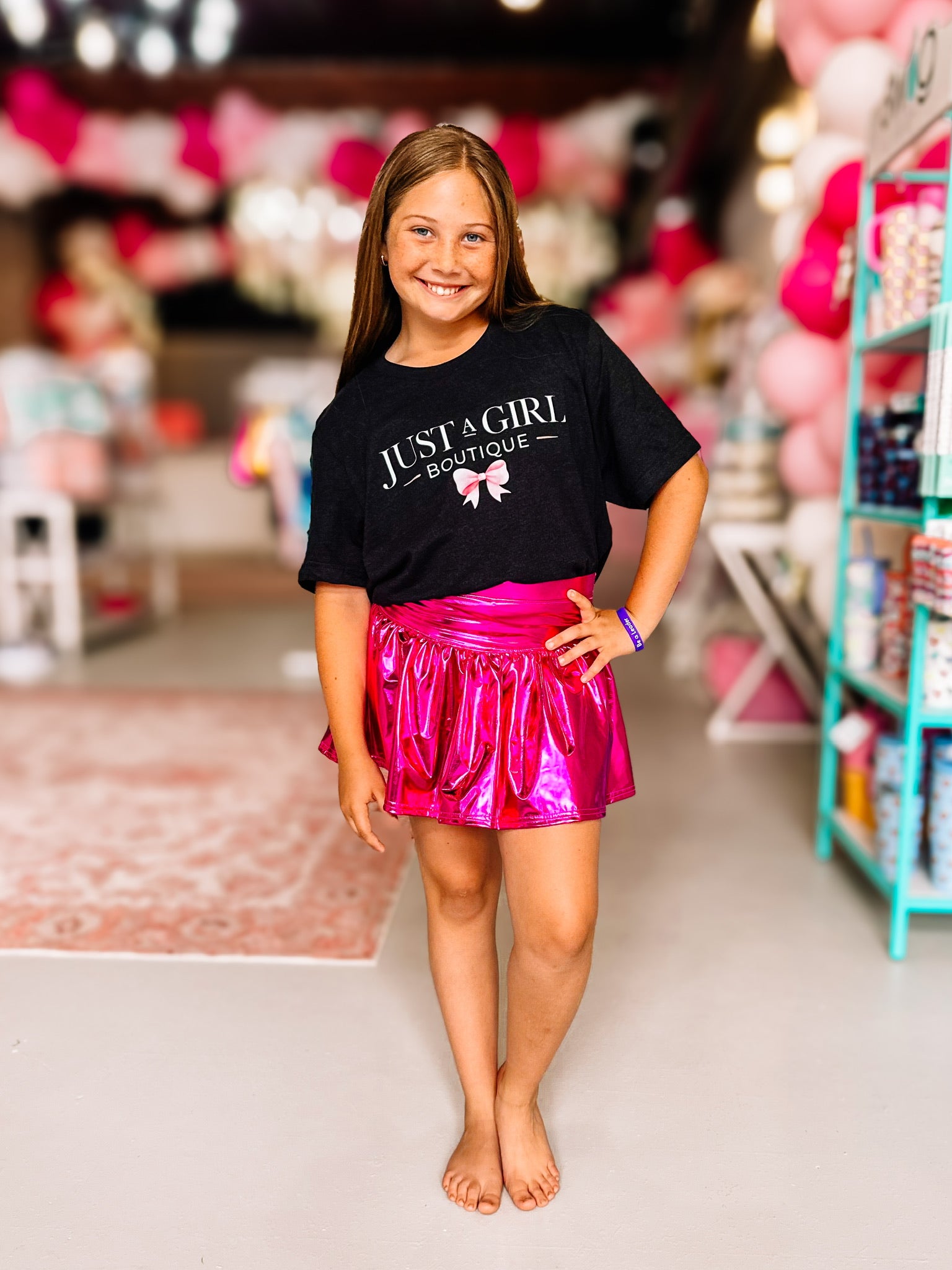 Electric Skort-Hot Pink-Kids Clothing-Dear Me Southern Boutique, located in DeRidder, Louisiana