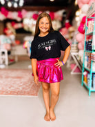 Electric Skort-Hot Pink-Kids Clothing-Dear Me Southern Boutique, located in DeRidder, Louisiana