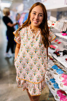 Eliza Ruffle Dress- Pineapple Isle-Dress-Dear Me Southern Boutique, located in DeRidder, Louisiana