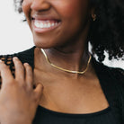 Ella Herringbone Necklace - Waterproof-Jewelry - Necklaces-Dear Me Southern Boutique, located in DeRidder, Louisiana