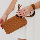 Emma Woven Clutch Wristlet-Clutch Bags-Dear Me Southern Boutique, located in DeRidder, Louisiana