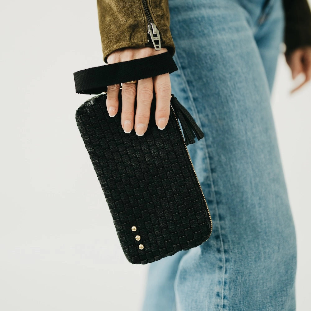 Emma Woven Clutch Wristlet-Clutch Bags-Dear Me Southern Boutique, located in DeRidder, Louisiana