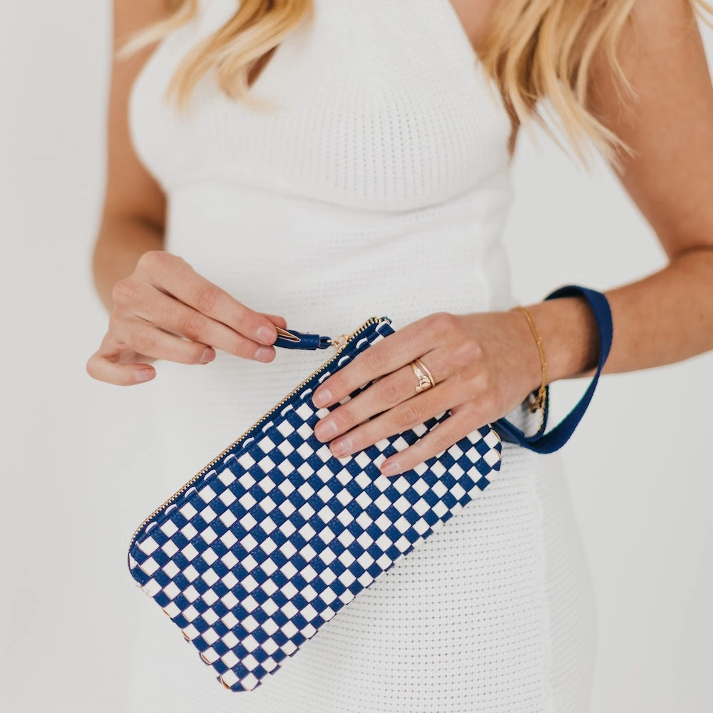 Emma Woven Clutch Wristlet-Clutch Bags-Dear Me Southern Boutique, located in DeRidder, Louisiana