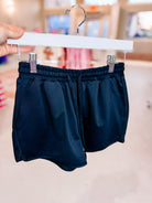 Everyday Drawstring Shorts - After Dark Black-Shorts-Dear Me Southern Boutique, located in DeRidder, Louisiana