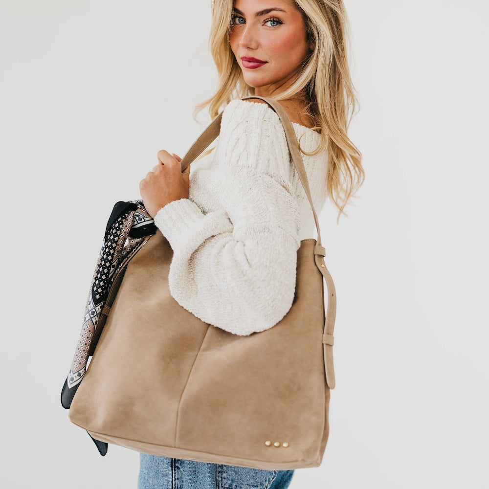 Evie Suede Hobo Shoulder Bag-Presales-Dear Me Southern Boutique, located in DeRidder, Louisiana