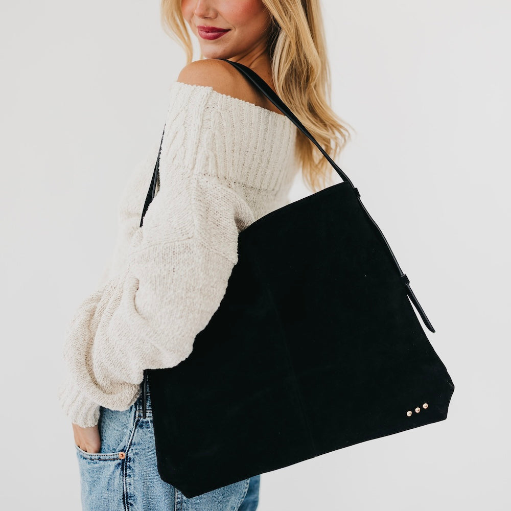 Evie Suede Hobo Shoulder Bag-Shoulder Bag-Dear Me Southern Boutique, located in DeRidder, Louisiana