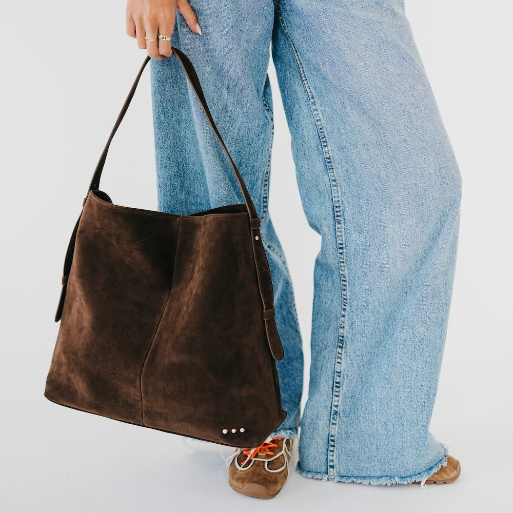 Evie Suede Hobo Shoulder Bag-Shoulder Bag-Dear Me Southern Boutique, located in DeRidder, Louisiana