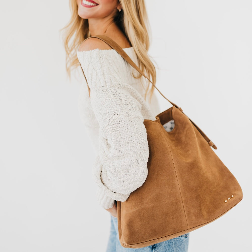 Evie Suede Hobo Shoulder Bag-Shoulder Bag-Dear Me Southern Boutique, located in DeRidder, Louisiana