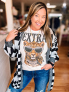 Extra Tiger Bougie Rhinestone Tee-Game Day-Dear Me Southern Boutique, located in DeRidder, Louisiana
