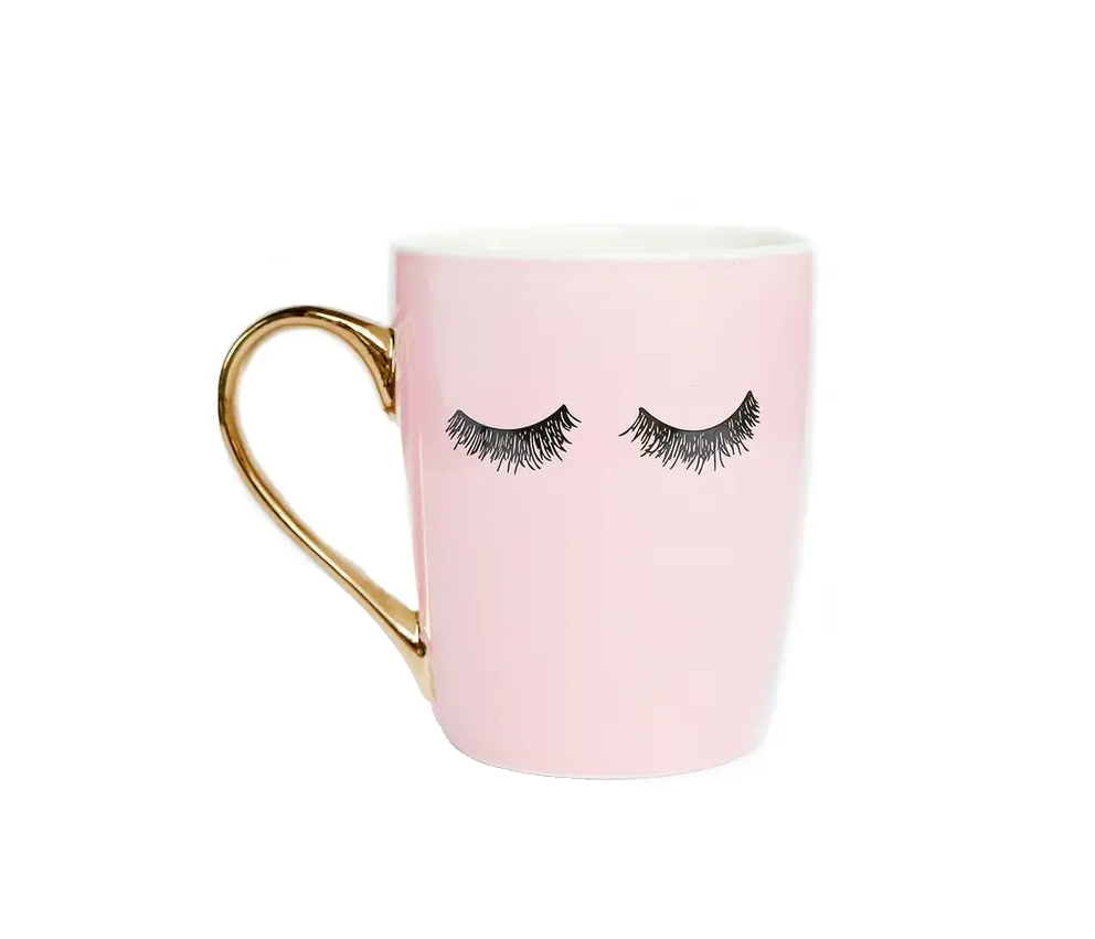 Eyelashes Coffee Mug-Mugs-Dear Me Southern Boutique, located in DeRidder, Louisiana