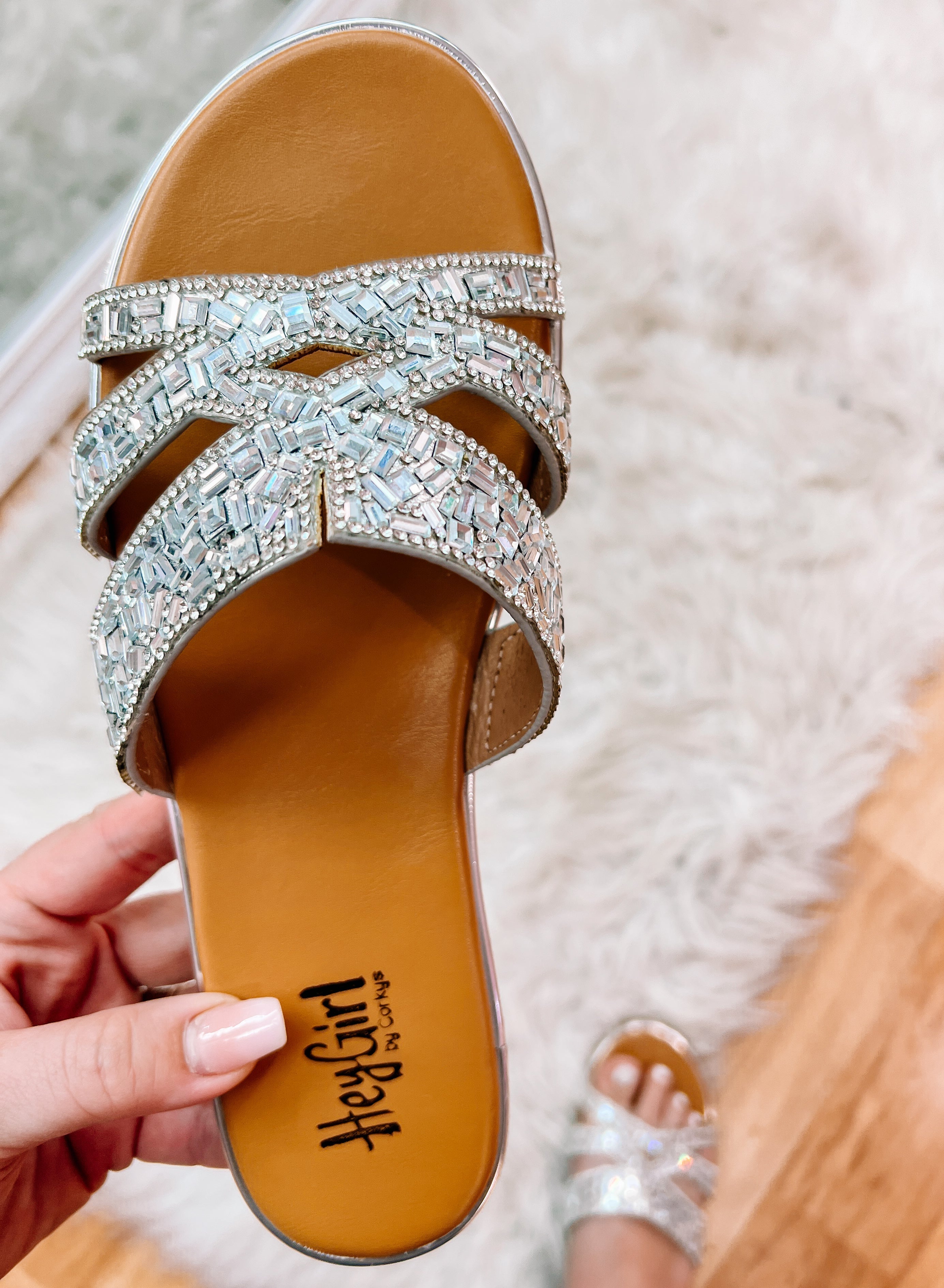 Flair Corky - Silver-Sandals-Dear Me Southern Boutique, located in DeRidder, Louisiana