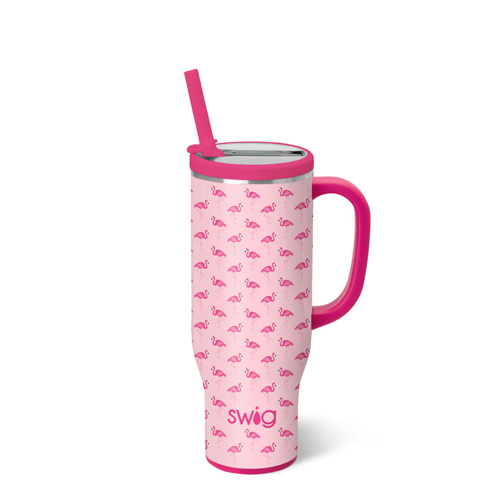 Flamingos Swig 30oz Mega Mug jr-Tumblers-Dear Me Southern Boutique, located in DeRidder, Louisiana