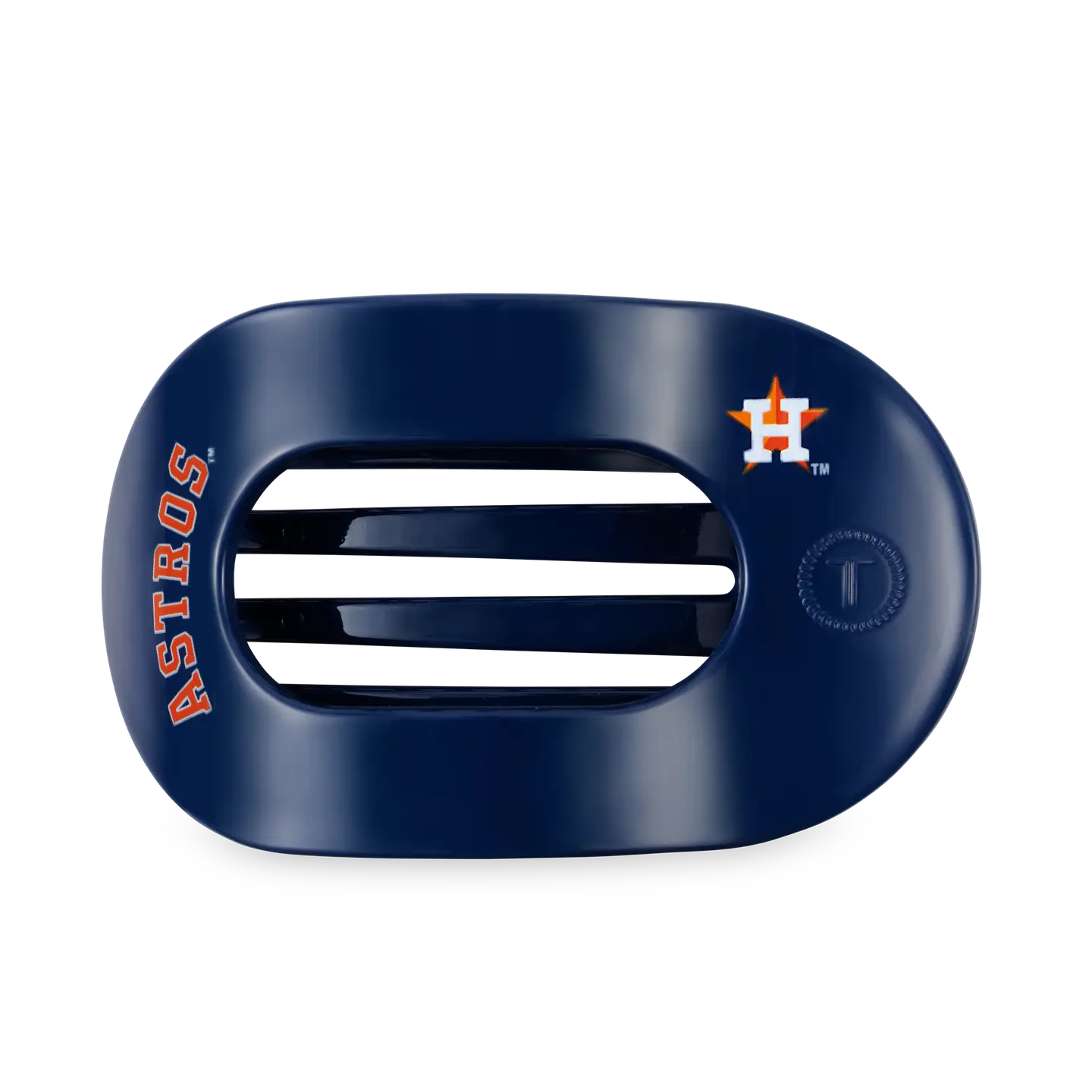 Flat Round Hair Clip- Houston Astros-Game Day-Dear Me Southern Boutique, located in DeRidder, Louisiana