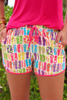 Flip Flop Fun Everyday Shorts-Everyday Shorts-Dear Me Southern Boutique, located in DeRidder, Louisiana