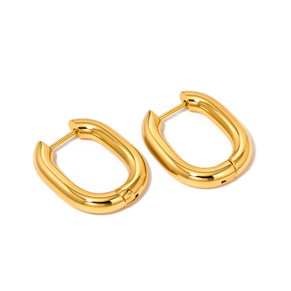 Flirty Fantasy Oval Hoop Earrings - WATERPROOF-Presales-Dear Me Southern Boutique, located in DeRidder, Louisiana