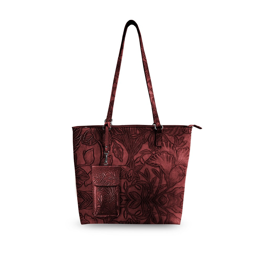 Floral Tote W/Crossbody-Bags/Purses-Dear Me Southern Boutique, located in DeRidder, Louisiana