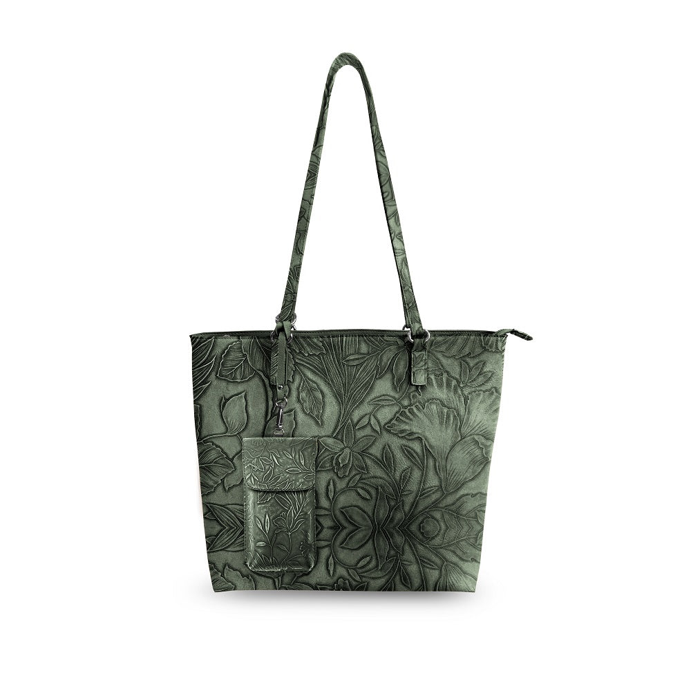 Floral Tote W/Crossbody-Bags/Purses-Dear Me Southern Boutique, located in DeRidder, Louisiana