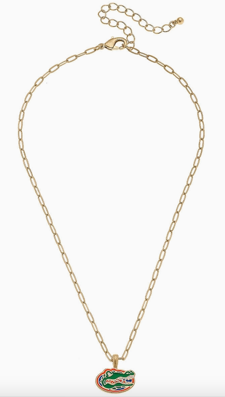 Florida Enamel Pendant Necklace-Game Day-Dear Me Southern Boutique, located in DeRidder, Louisiana
