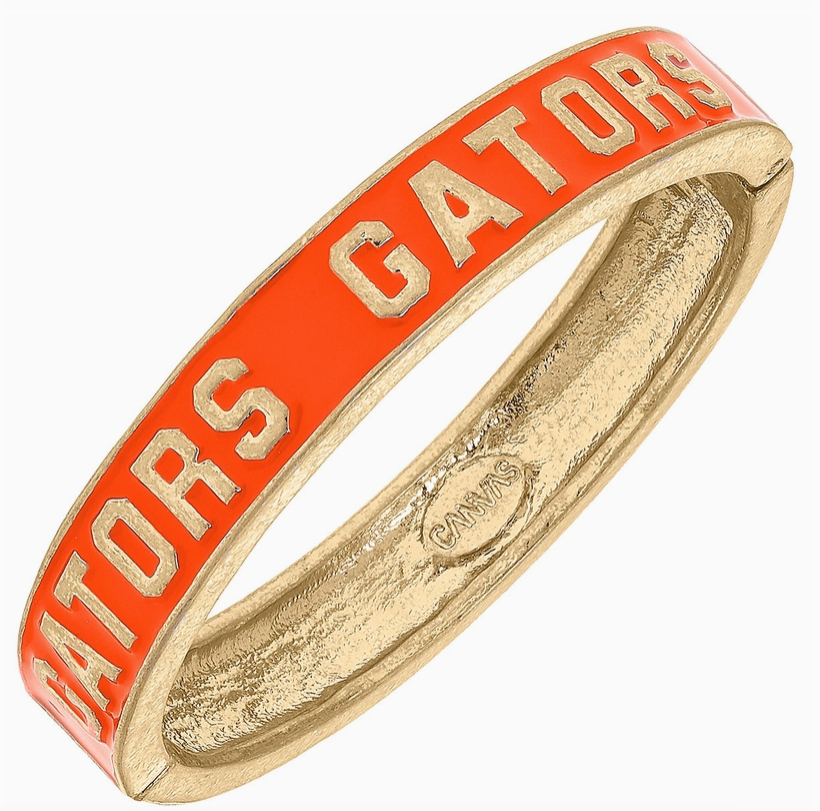 Florida Gators Hinge Bangle - Orange-Game Day-Dear Me Southern Boutique, located in DeRidder, Louisiana
