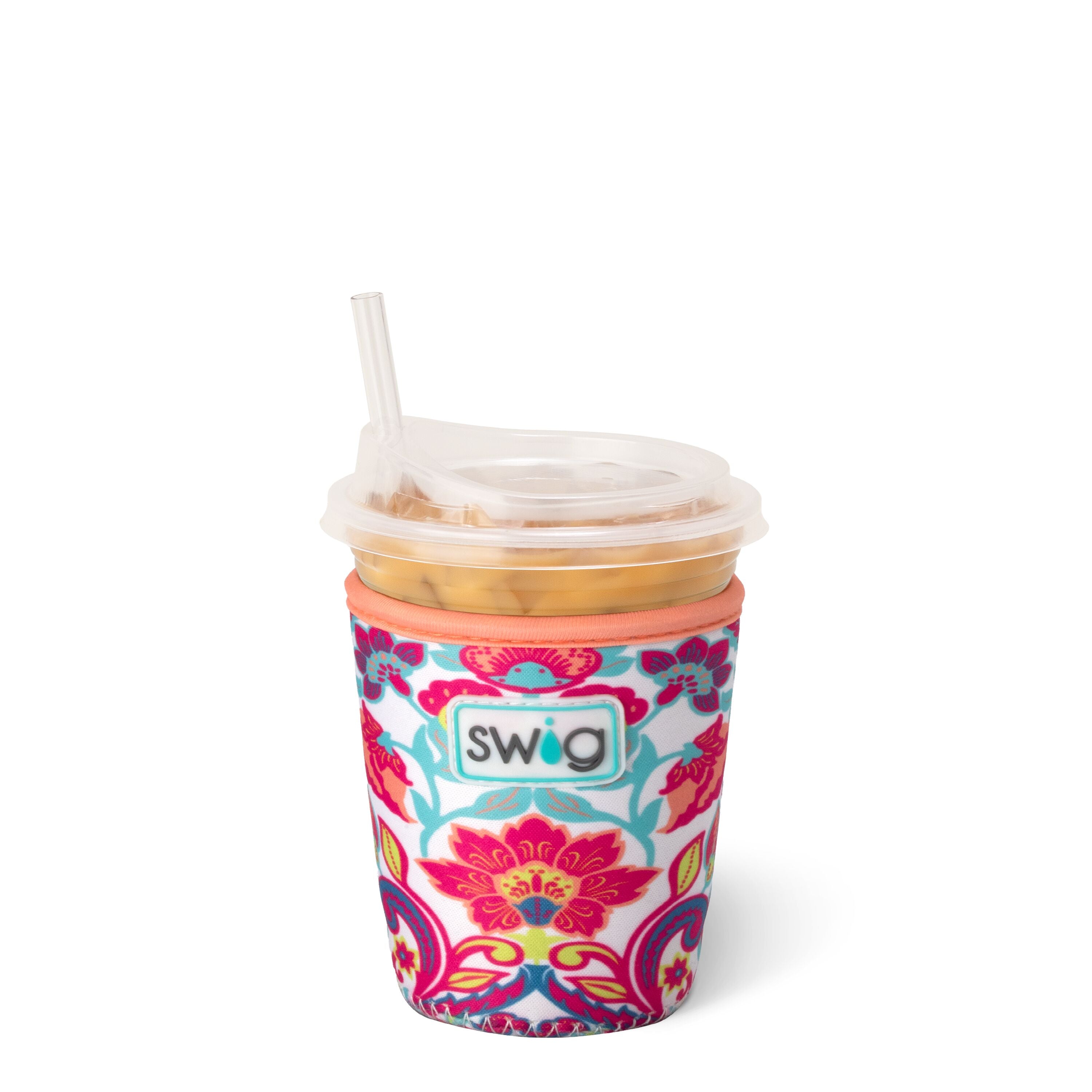 Flourish Swig Iced Cup Coolie- Small-Drink Coolies-Dear Me Southern Boutique, located in DeRidder, Louisiana