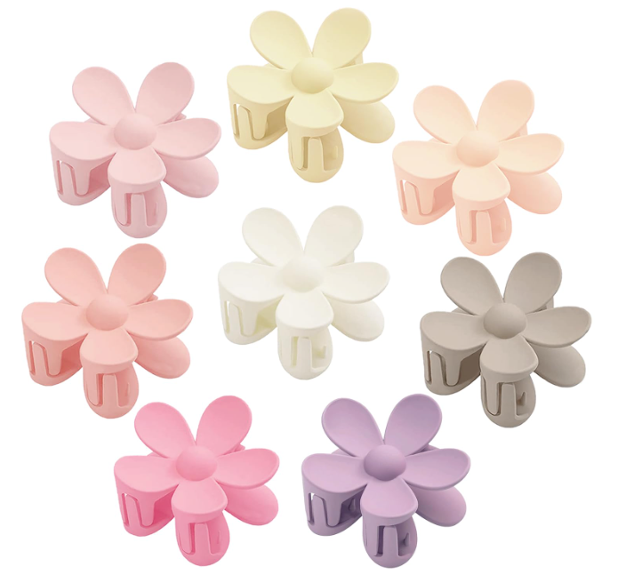 Flower Claw Clips-Dear Me Southern Boutique, located in DeRidder, Louisiana