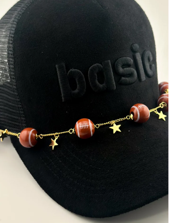 Football Star Hat Chain-Game Day-Dear Me Southern Boutique, located in DeRidder, Louisiana