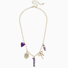 Forever LSU Multi-Charm Gameday Statement Necklace-Game Day-Dear Me Southern Boutique, located in DeRidder, Louisiana