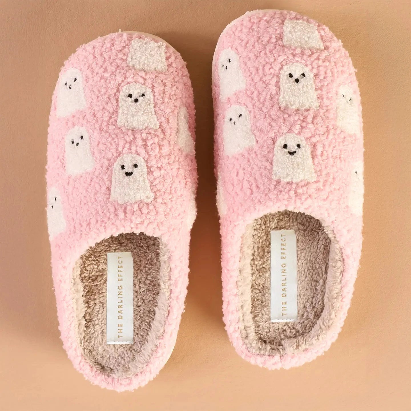 Fuzzy Slippers- Ghosts-shoes-Dear Me Southern Boutique, located in DeRidder, Louisiana
