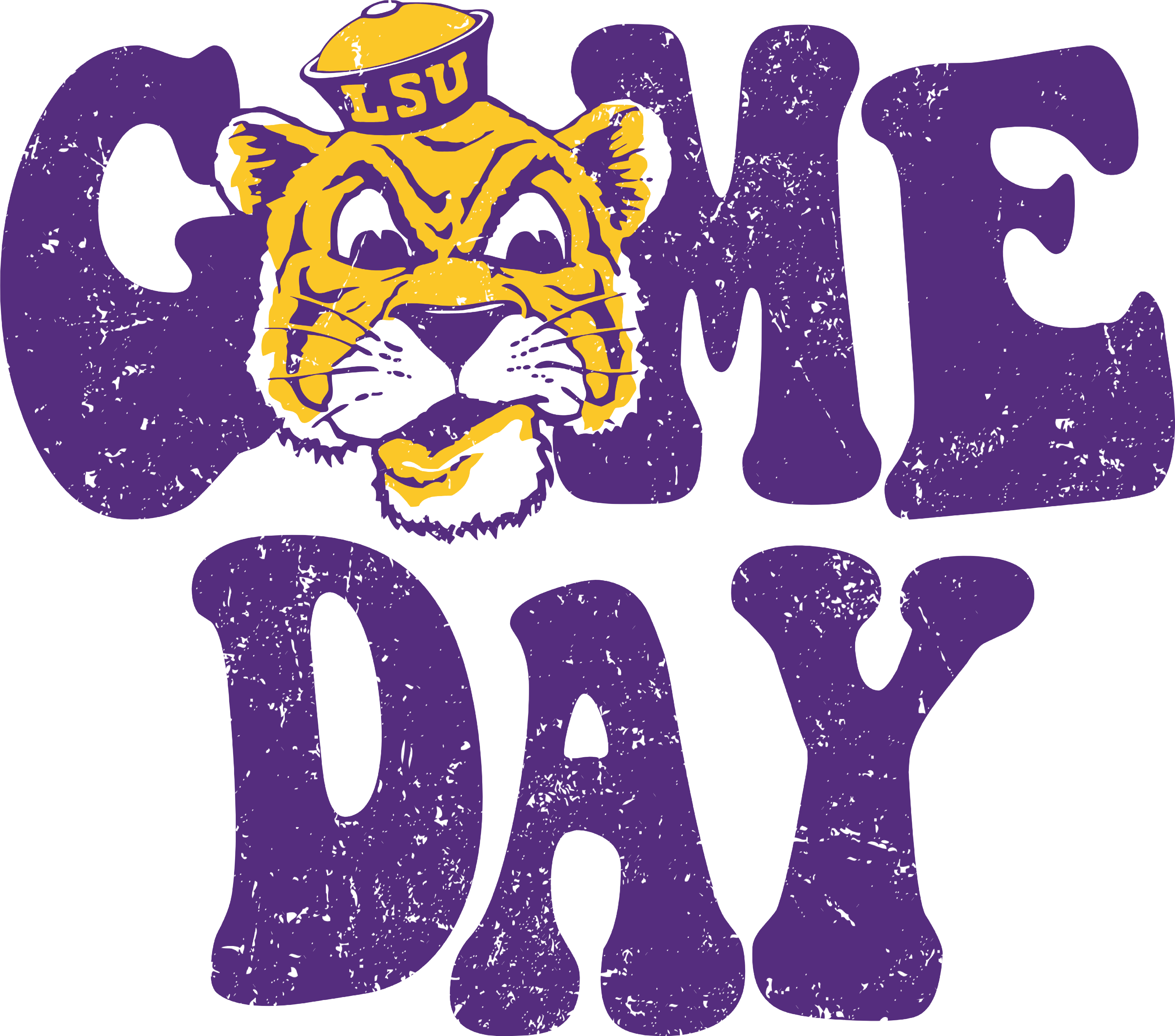 GAME DAY TEE- LSU Tigers-Graphic Tops-Dear Me Southern Boutique, located in DeRidder, Louisiana