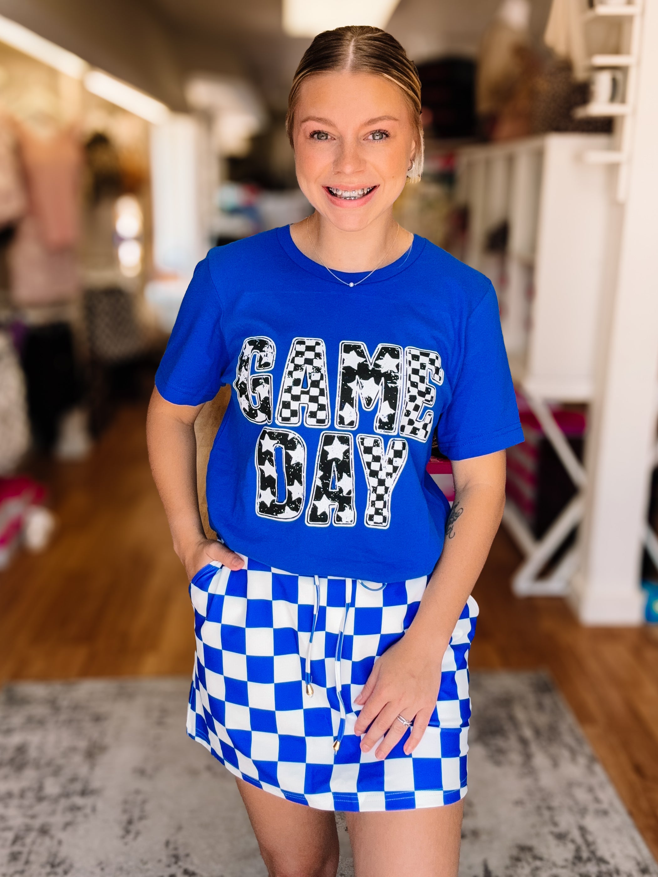Game Day Retro Tee-Game Day-Dear Me Southern Boutique, located in DeRidder, Louisiana