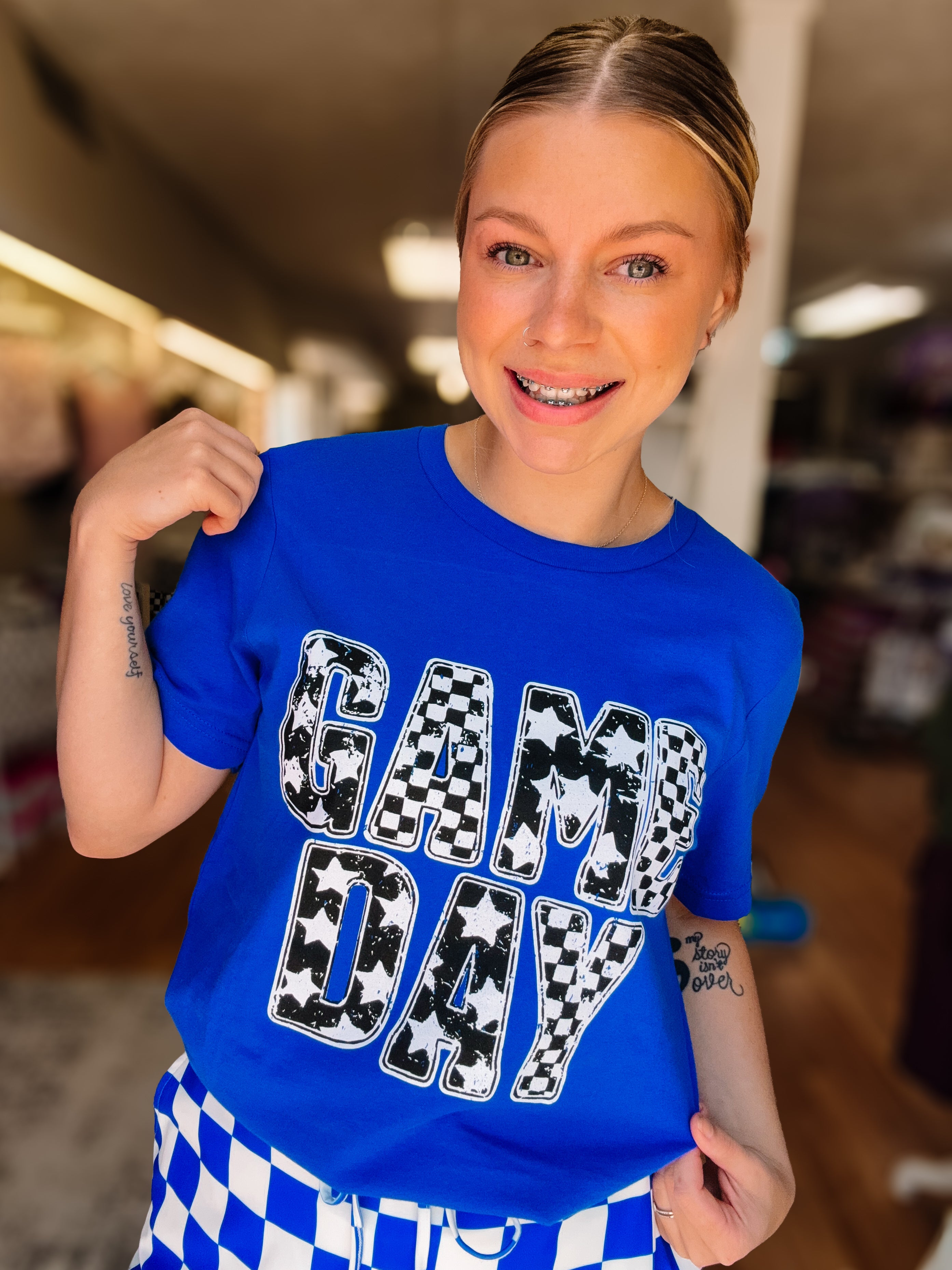 Game Day Retro Tee-Game Day-Dear Me Southern Boutique, located in DeRidder, Louisiana