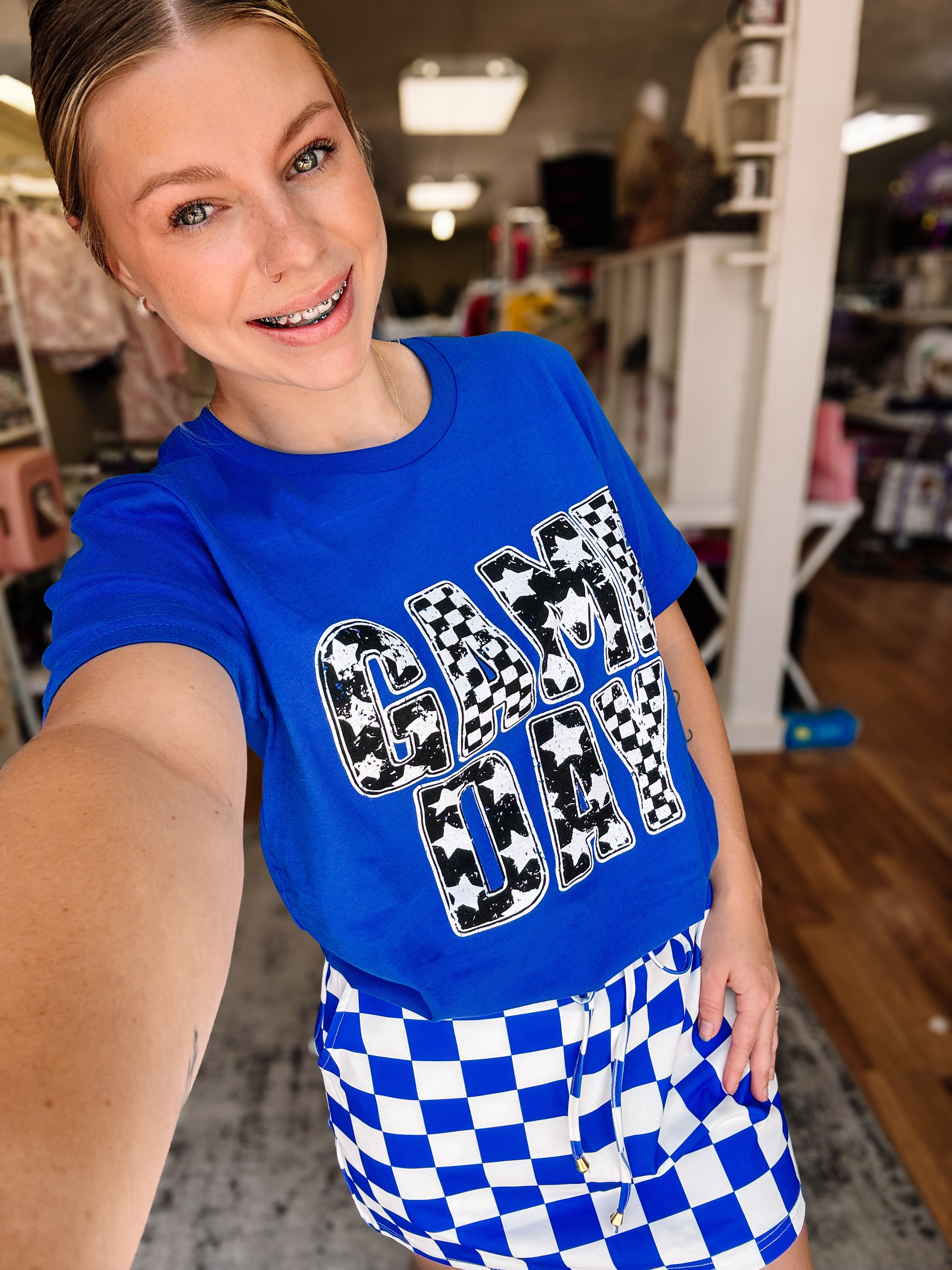 Game Day Retro Tee-Game Day-Dear Me Southern Boutique, located in DeRidder, Louisiana