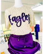 Game On Glam Sequin Tee- Eagles-Tees-Dear Me Southern Boutique, located in DeRidder, Louisiana