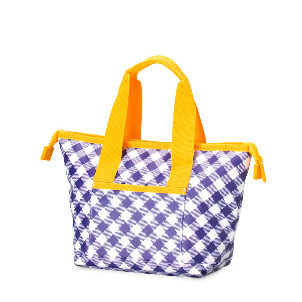 Gameday Gingham Purple + Yellow Lunchi Lunch Bag-Cooler-Dear Me Southern Boutique, located in DeRidder, Louisiana