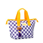 Gameday Gingham Purple + Yellow Lunchi Lunch Bag-Cooler-Dear Me Southern Boutique, located in DeRidder, Louisiana