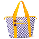 Gameday Gingham Purple + Yellow Zippi 36 Cooler-Game Day-Dear Me Southern Boutique, located in DeRidder, Louisiana