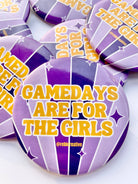 Gameday Girls - Purple & Yellow - Game Day Button-Dear Me Southern Boutique, located in DeRidder, Louisiana