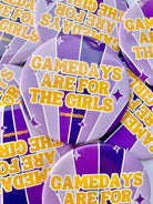 Gameday Girls - Purple & Yellow - Game Day Button-Dear Me Southern Boutique, located in DeRidder, Louisiana