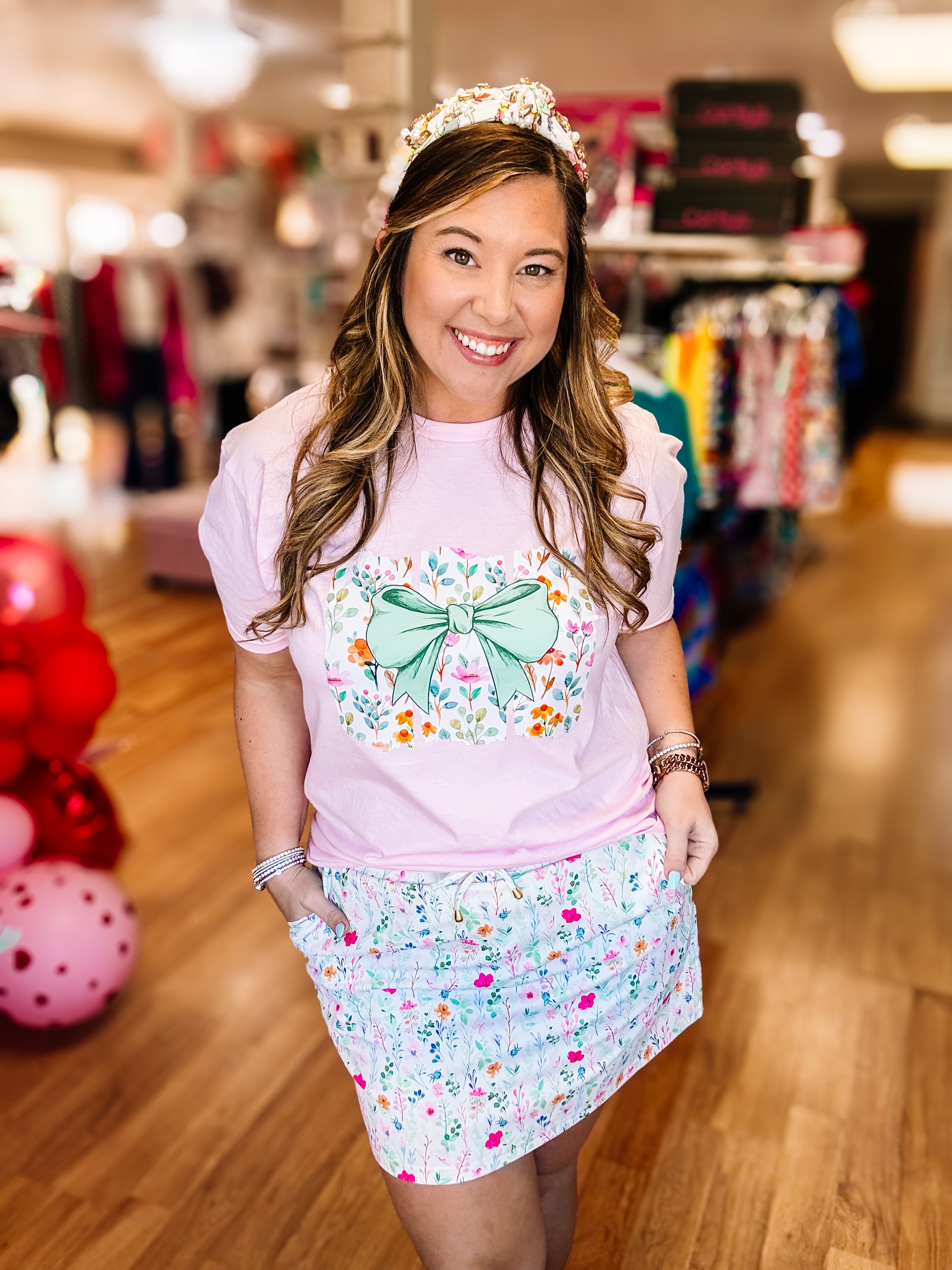 Garden Charm Tee-Graphic Tees-Dear Me Southern Boutique, located in DeRidder, Louisiana