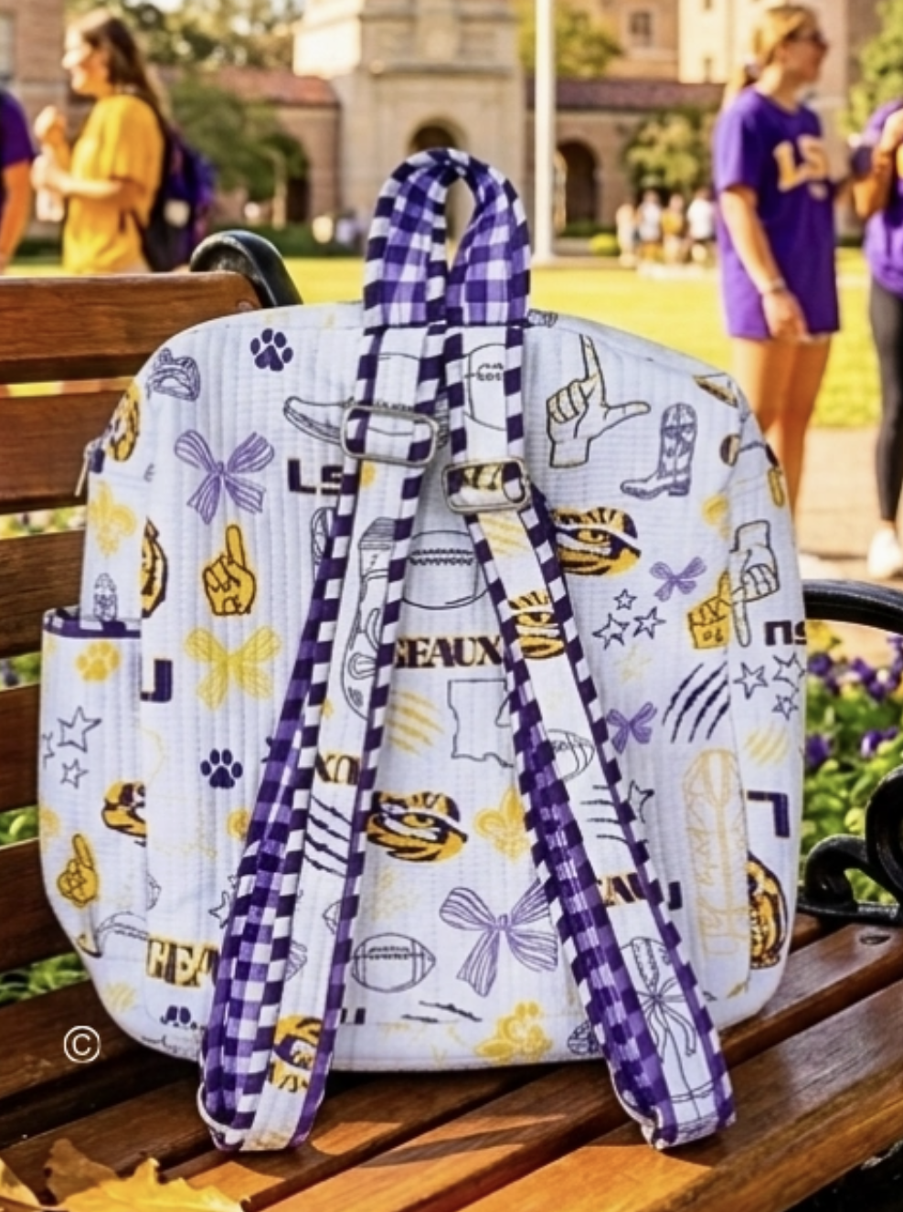 Geaux Everywhere LSU Bookbag Bag-Game Day-Dear Me Southern Boutique, located in DeRidder, Louisiana